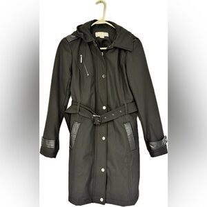 Michael Kors Black Trench Coat with Belt